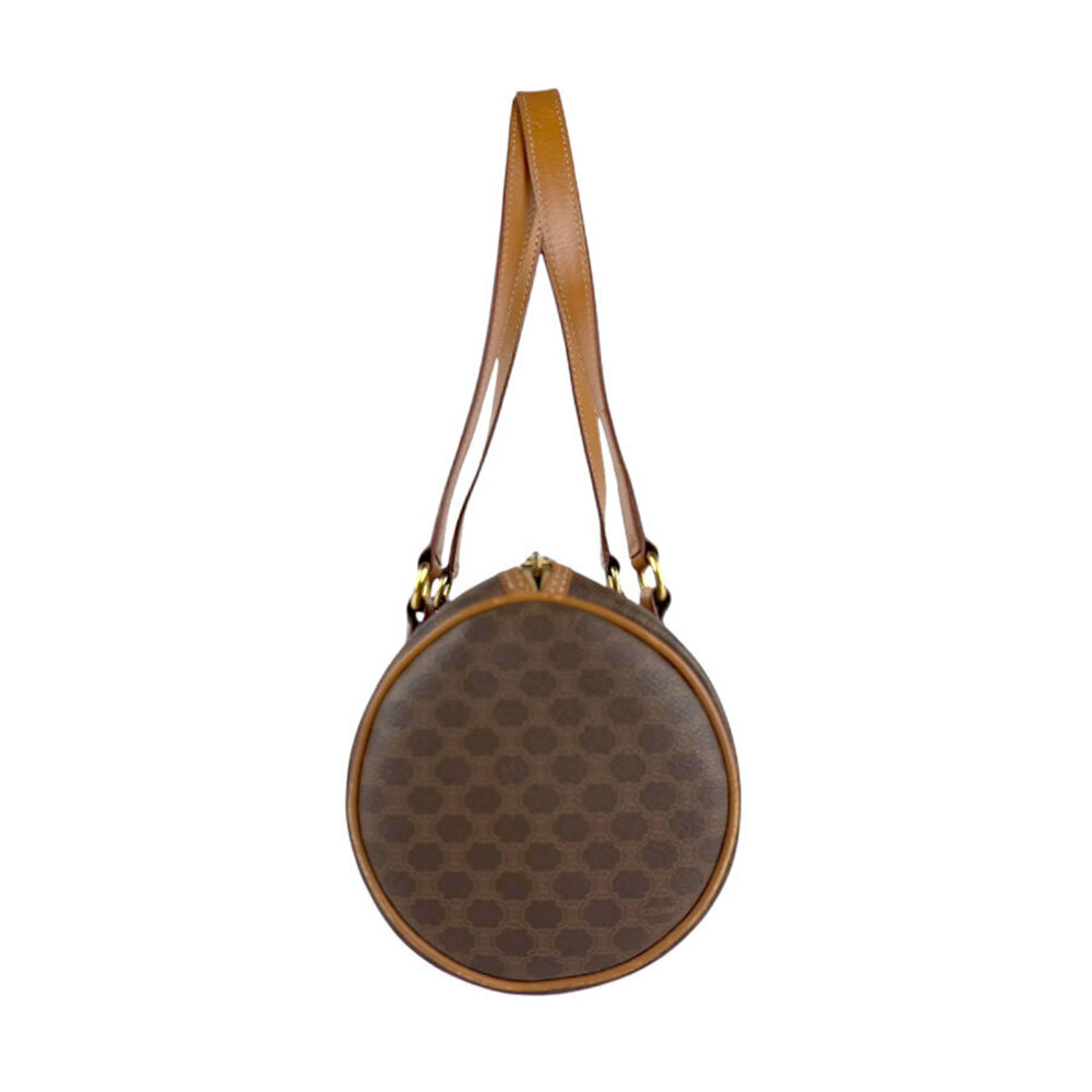 Celine brown coated Macadam handbag canvas